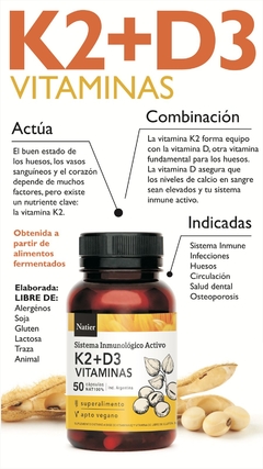 Natier Vitamina K2 D3 50 caps