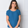 Blusa Sarah em Crepe GGT - Leveza e Feminilidade com Detalhes Delicados