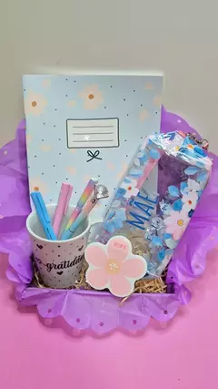 Kit Mães azul Floral