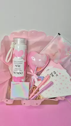Kit Mães Coração Pink/Rosa