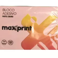 Bloco Adesivo Maxprint 76mm x 76mm Pastel Colors Médio C/4 Cores 25 FLS Cada - comprar online