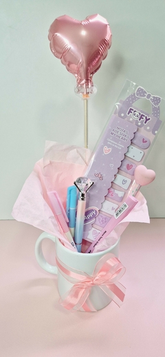 Kit Xícara Rosa