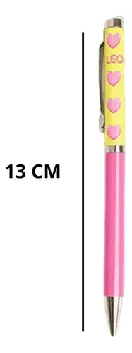 Caneta Esferográfica Pink Vibes Corações 1.0 Mm Cor da tinta Azul na internet
