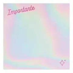 Recado Adesivo 76 x 76mm Leo Arte Holográfico c/100 Fls Pink Vibes - comprar online