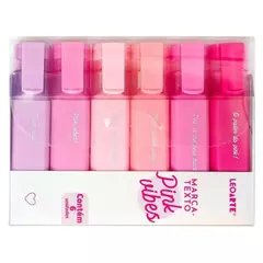 Marca Texto Pink Vibes Kit com 6 Cores Leonora - loja online