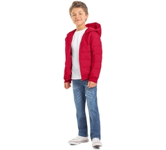Jaqueta Puffer Infantil Kyly Básica com Capuz - comprar online