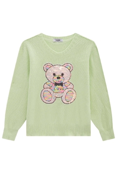 Blusão de tricot Urso Kukiê