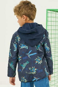 Jaqueta Corta Vento Dino em Nylon Luc.boo - Lilipa kids roupa infantil