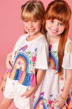 Vestido em Air Flow Kukiê - Lilipa kids roupa infantil
