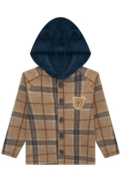 Jaqueta Overshit de Flanela Xadrez Lucboo - Lilipa kids roupa infantil