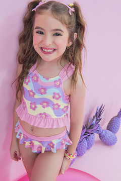 Biquini Florzinha Kukie com proteção UV 50 - Lilipa kids roupa infantil