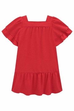 Vestido infantil Vermelho Kukiê - Lilipa kids roupa infantil