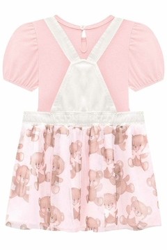 Salopete Urso Kukiê 73180 - Lilipa kids roupa infantil
