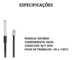 Sensor Temperatura Ds18b20 Sonoff Th16 Th20 Elite Origin - comprar online