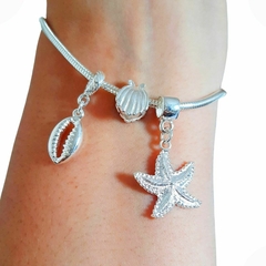 Pulseira Estrela do Mar Banhado à Prata - comprar online