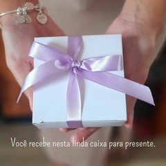 Imagem do Pulseira Nossa Senhora Aparecida Azul Banhada á Prata