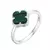 Anillo Flor Verde