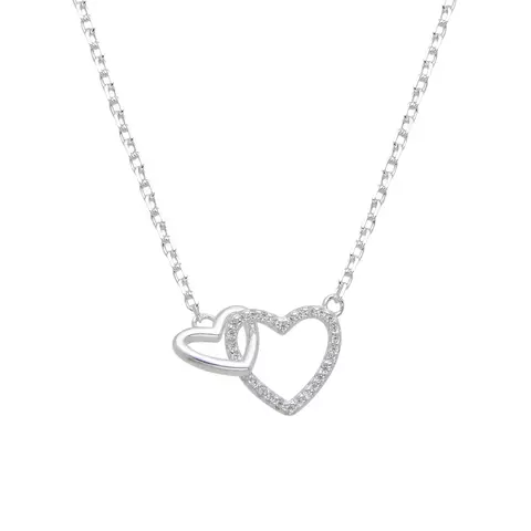 Conjunto corazones enlazados