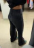 Wide Jeans Preta Estonada - comprar online