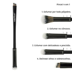 Pincel A37 profissional versátil 4 em 1 Macrilan –