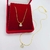 Colar ponto luz em zirconia - 40 cm
