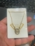 Colar inicial cravejada