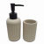 KIT PARA BANHEIRO EM CIMENTO OFF WHITE-2PCS