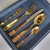 Faqueiro Wolff Pisa 30pc Aço Inox Dourado - comprar online
