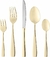 Faqueiro Wolff Pisa 30pc Aço Inox Dourado na internet
