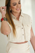 Camiseta Feminina Pocket Cru - comprar online