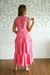 Conjunto Mãe e Filha Cropped e Saia Midi em Laise 4 Peças