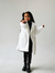 Casaco Teddy Alongado Infantil Branco