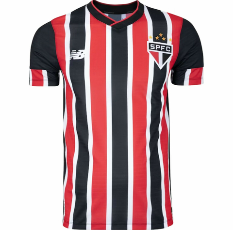 Camisa São Paulo II 24/25 s/n° Torcedor New Balance Masculina - Vermelho+Branco