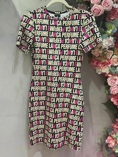 VESTIDO CURTO LANÇA PERFUME LOGOMANIA 502VE009827 na internet