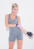 Catsuit Classic Short Rose Grey en internet