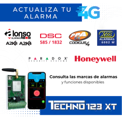 Comunicador Universal 4G Techno123XT Alarmas, cercos eléctricos y portones. en internet