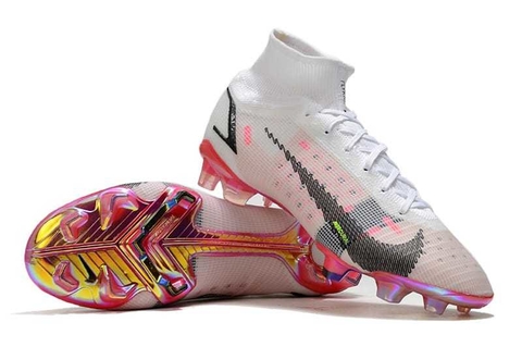 Mercurial Superfly Elite 8 Branca Rosa
