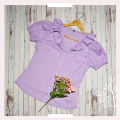 Blusa Ahlelí Lila Claro - Frau Paulina Camisas