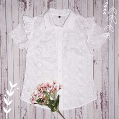 Azalea Blanca en Broderie - Color Blanco en internet