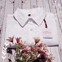 Azalea Blanca en Broderie - Color Blanco