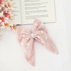 Hebilla moño romántico en rosa bb - comprar online
