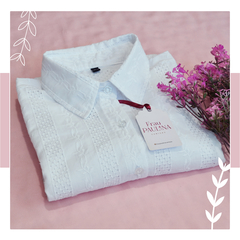 Camisa Lirio en Broderie Blanco - tienda online