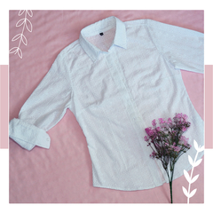 Camisa Lirio en Broderie Blanco - Frau Paulina Camisas
