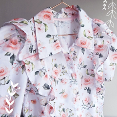 Camisa Peonía en Batista estampada - Mangas Cortas en internet