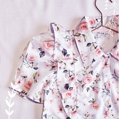 Camisa Peonía en Batista estampada - Mangas Cortas - tienda online