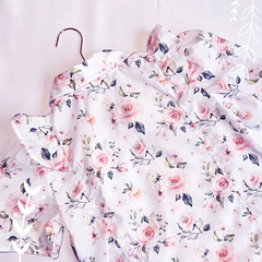 Camisa Peonía en Batista estampada - Mangas Cortas