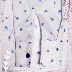 Camisa rositas azules - Manga larga - Solo Talle XL en internet