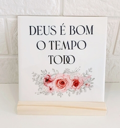 Azulejo Deus é bom...