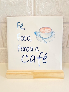 Azulejo Fé, foco, força... - comprar online