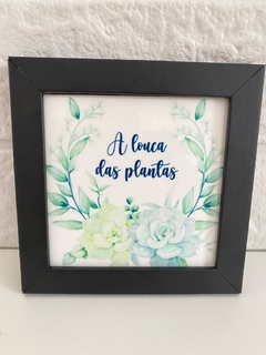 Azulejo A louca das plantas na internet
